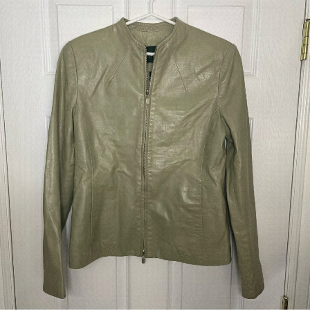 DANIER Vintage Classic Leather Full Zip Jacket 6